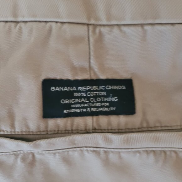 Banana Republic Tan Mens Chinos Pants Size 32 x 32 - Picture 11 of 15